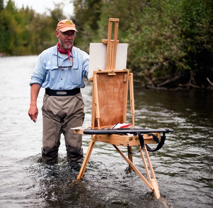 Bob White Painting on the Grant River