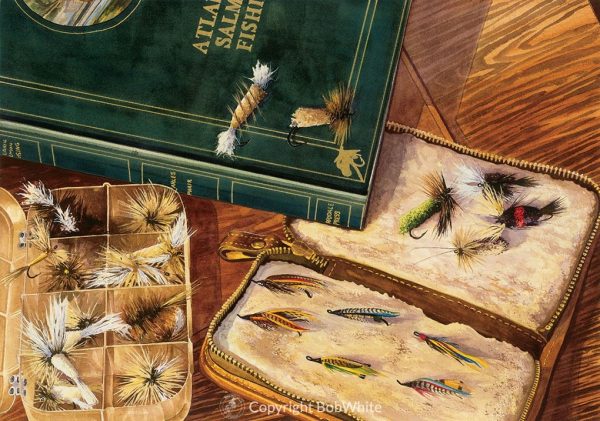 Somethings Old, Somethings New - Atlantic Salmon Flies Print