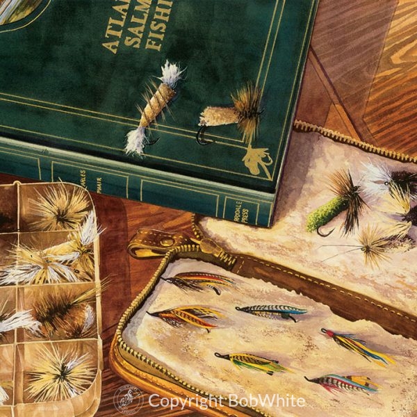 Somethings Old, Somethings New - Atlantic Salmon Flies Print