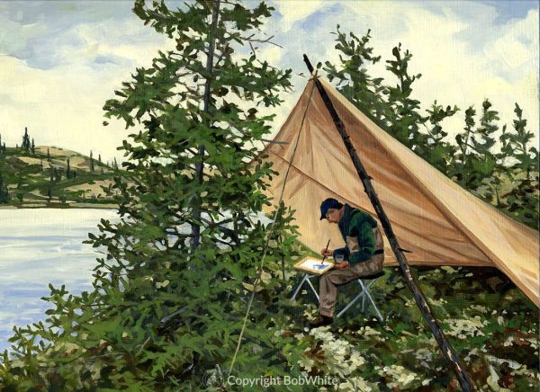 CD Clarke at His Easel