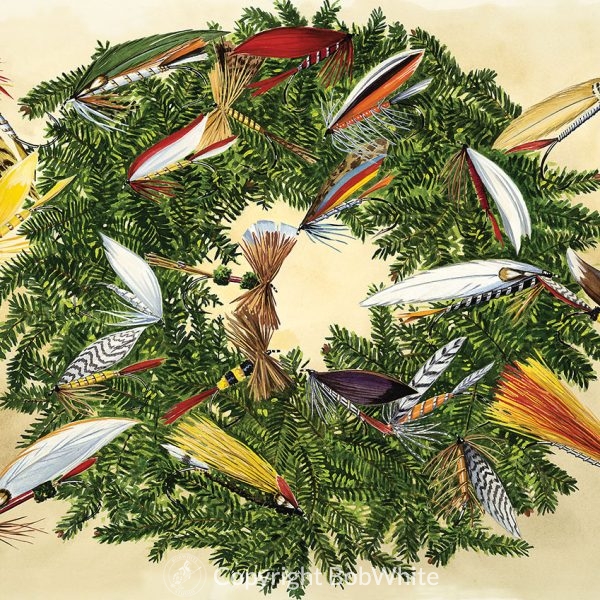 Fly Wreath Holiday Card