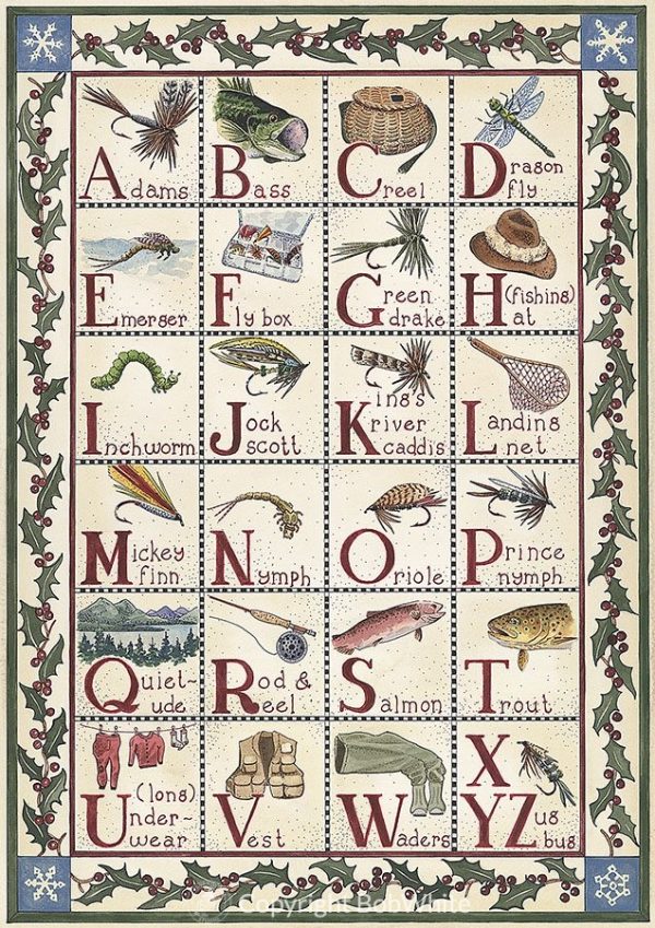 A Fishermans Sampler Holiday Card