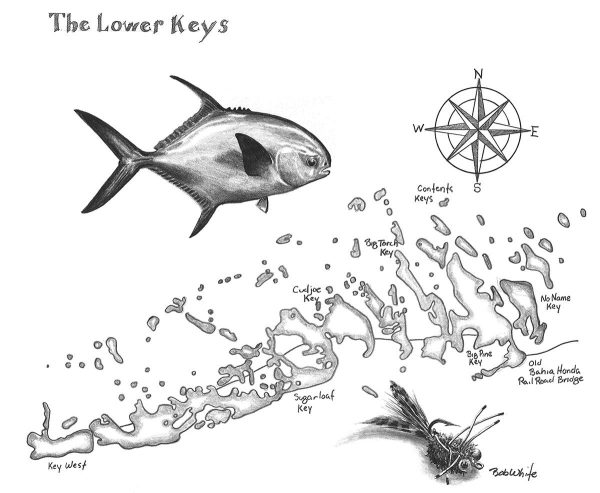 The Grand Slam - Three Maps of the Florida Keys Prints - Image 3