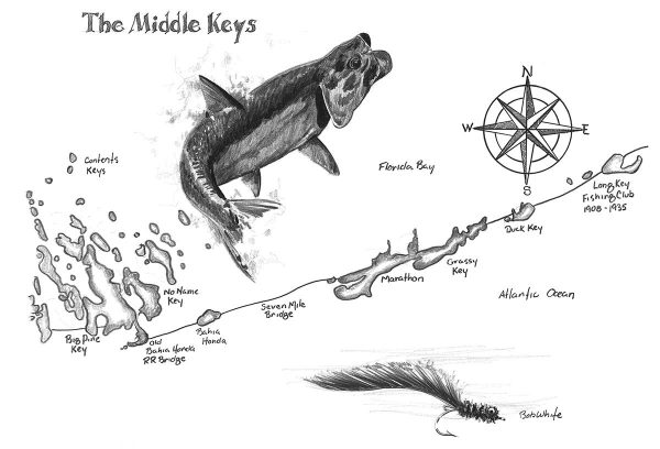 The Grand Slam - Three Maps of the Florida Keys Prints