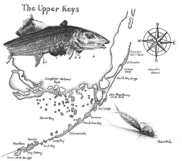 The Grand Slam - Three Maps of the Florida Keys Prints - Image 2