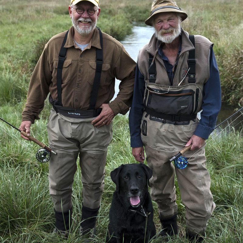 John Gierach, Bob White, and Moose