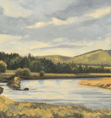 Morning Below Andres Rock on the Henrys Fork of the Snake River painting