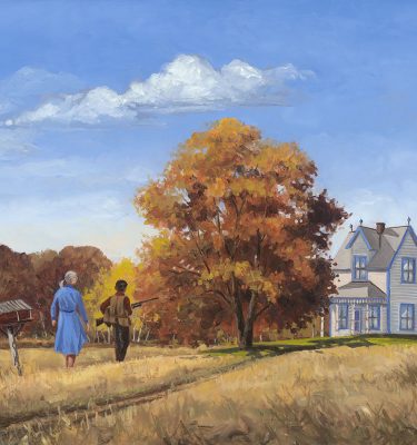 Upland Hunting Oil Painting True Blue