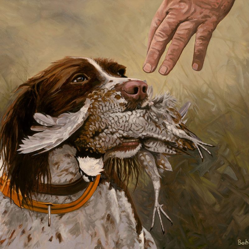 Old Fingers and Searching Eyes - Oil on Canvas
