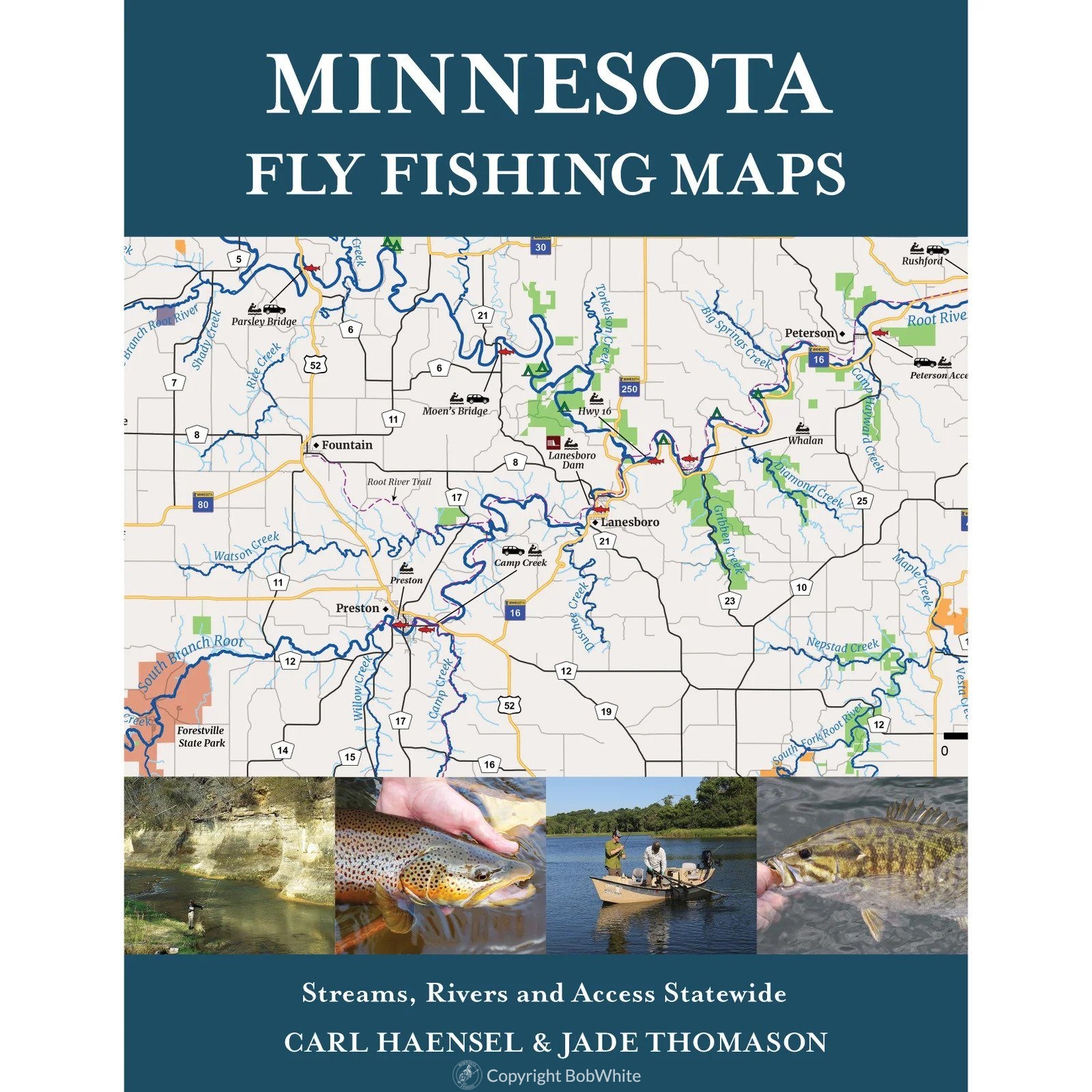 Minnesota Fly Fishing Maps by Carl Haensel and Jade Thomason - SIGNED