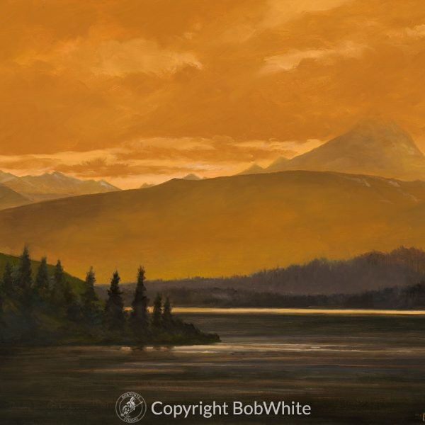 Dusk Over Nuyakuk Lake Alaska