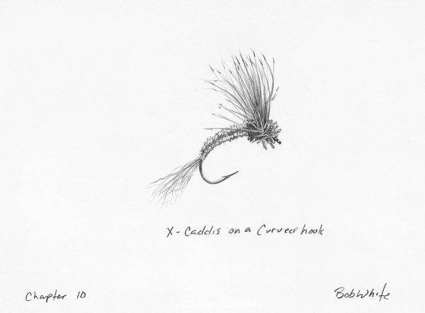 X-Caddis on a Curved Hook