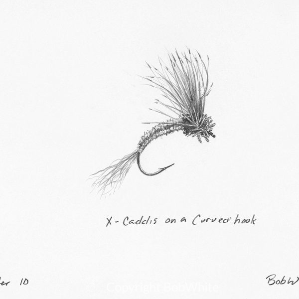X-Caddis on a Curved Hook